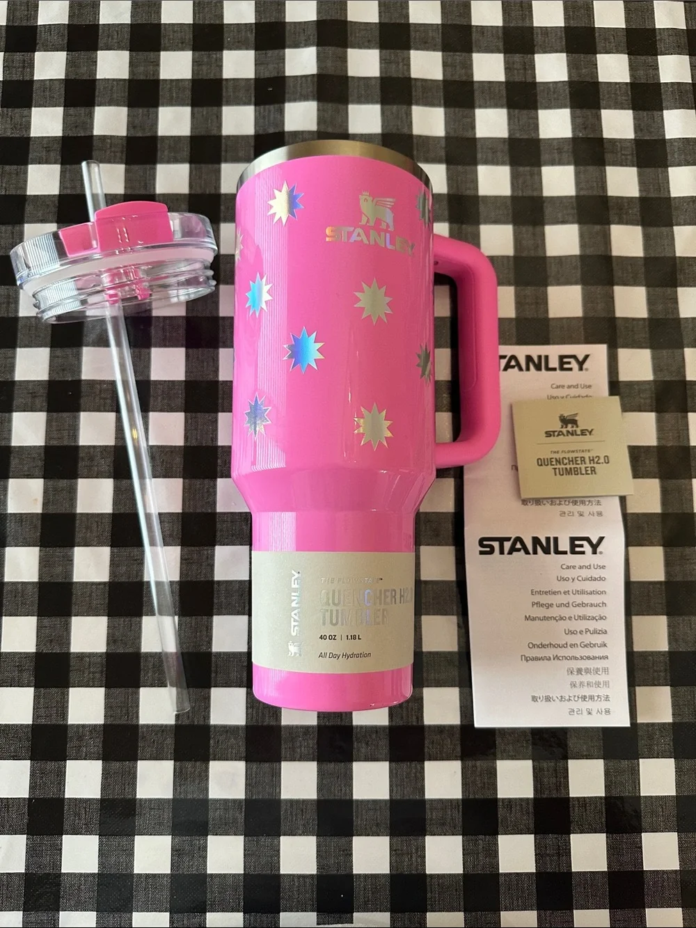 Stanley x Target Exclusive Popsicle Pink Starburst 40 oz Tumbler - Picture 3 of 4